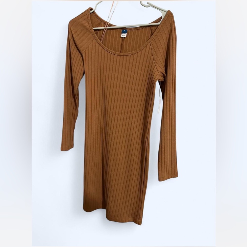 Old Navy Brown Long Sleeve Dress